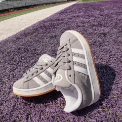 adidas Campus '00s Athletic Shoe - Little Kid - Grey / White / Gum
