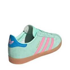 adidas Gazelle Athletic Shoe - Big Kid - Clear Mint / Bliss Pink / Bright Blue