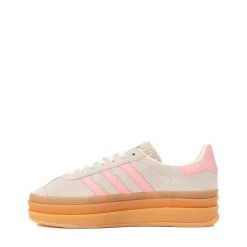 adidas Gazelle Bold Athletic Shoe - Big Kid - Alumina / Pink