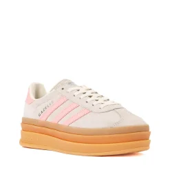 adidas Gazelle Bold Athletic Shoe - Big Kid - Alumina / Pink