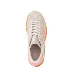 adidas Gazelle Bold Athletic Shoe - Big Kid - Alumina / Pink