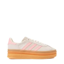 adidas Gazelle Bold Athletic Shoe - Big Kid - Alumina / Pink