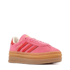 adidas Gazelle Bold Athletic Shoe - Big Kid - Rose Tone / Better Scarlet / Cream White