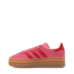 adidas Gazelle Bold Athletic Shoe - Big Kid - Rose Tone / Better Scarlet / Cream White