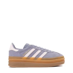 adidas Gazelle Bold Athletic Shoe - Big Kid - Silver Violet / Pink