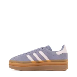 adidas Gazelle Bold Athletic Shoe - Big Kid - Silver Violet / Pink