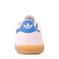 adidas Gazelle Comfort Closure Elastic Lace Athletic Shoe - Baby / Toddler - Clear Pink / Cloud White / Bluebird
