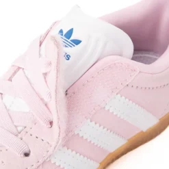 adidas Gazelle Comfort Closure Elastic Lace Athletic Shoe - Baby / Toddler - Clear Pink / Cloud White / Bluebird