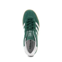 adidas Gazelle Indoor Athletic Shoe - Big Kid - Collegiate Green / White / Gum