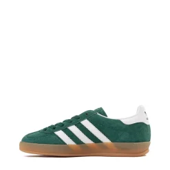 adidas Gazelle Indoor Athletic Shoe - Big Kid - Collegiate Green / White / Gum