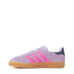 adidas Gazelle Indoor Athletic Shoe - Big Kid - Powder Plum / Lucid Pink / Gum