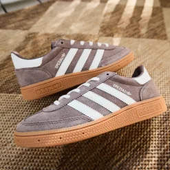 adidas Handball Spezial Athletic Shoe - Big Kid - Earth Strata / Off White / Gum