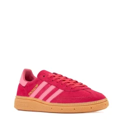 adidas Handball Spezial Athletic Shoe - Big Kid - Ruby Red / Lucid Pink / Gum