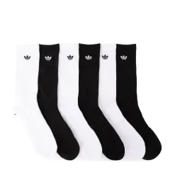 adidas Originals Trefoil 2.0 Crew Socks 6 Pack - White / Black