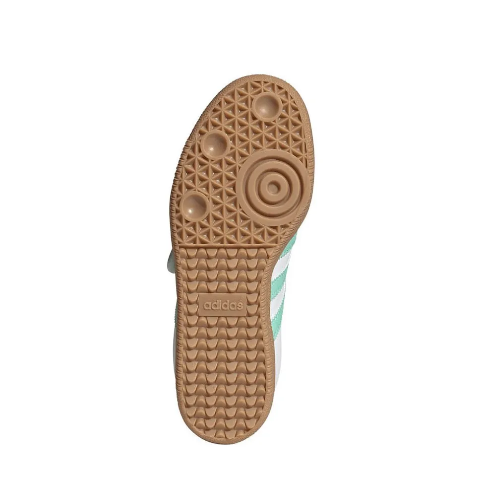 adidas Samba Jane Athletic Shoe - Big Kid - Cloud White / Easy Green / Gum