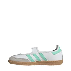 adidas Samba Jane Athletic Shoe - Big Kid - Cloud White / Easy Green / Gum