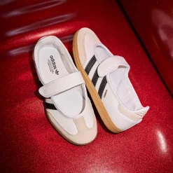adidas Samba Jane Athletic Shoe - Little Kid - Cloud White / Core Black / Gum