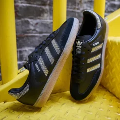 adidas Samba OG Athletic Shoe - Big Kid - Core Black / Core Black / Silver Metallic