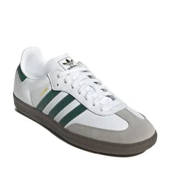 adidas Samba OG Athletic Shoe - Cloud White / Collegiate Green / Clear Granite