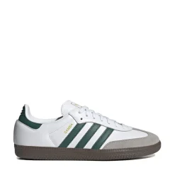 adidas Samba OG Athletic Shoe - Cloud White / Collegiate Green / Clear Granite