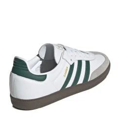 adidas Samba OG Athletic Shoe - Cloud White / Collegiate Green / Clear Granite