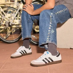 adidas Samba OG Athletic Shoe - Cloud White / Core Black / Gum