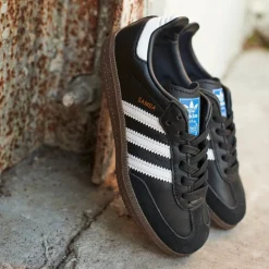 adidas Samba OG Athletic Shoe - Little Kid - Core Black / Cloud White