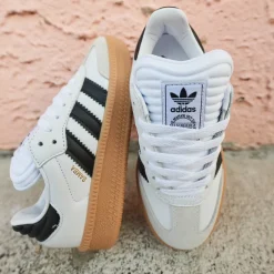 adidas Samba XLG Athletic Shoe - Big Kid - White / Core Black