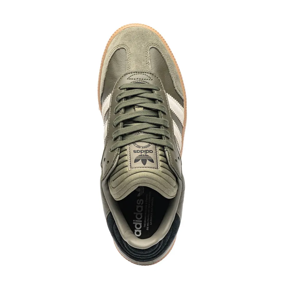 adidas Samba XLG Athletic Shoe - Olive Strata / Wonder Beige / Gold Metallic