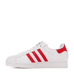 adidas Superstar II Athletic Shoe - White / Better Scarlet / Core Black