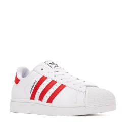 adidas Superstar II Athletic Shoe - White / Better Scarlet / Core Black