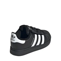 adidas Superstar II Comfort Closure Elastic Lace Athletic Shoe - Baby / Toddler - Core Black / White / Core Black