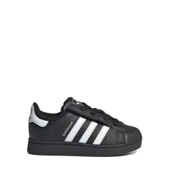adidas Superstar II Comfort Closure Elastic Lace Athletic Shoe - Baby / Toddler - Core Black / White / Core Black