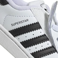 adidas Superstar II Elastic Lace Athletic Shoe - Baby / Toddler - White / Core Black / White