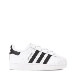 adidas Superstar II Elastic Lace Athletic Shoe - Baby / Toddler - White / Core Black / White