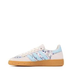 adidas x Liberty London Handball Spezial Athletic Shoe - Big Kid - Off White / Icey Blue / Gum