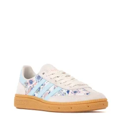 adidas x Liberty London Handball Spezial Athletic Shoe - Big Kid - Off White / Icey Blue / Gum