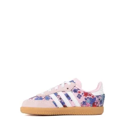 adidas x Liberty London Samba OG Comfort Closure Elastic Lace Athletic Shoe - Baby / Toddler - Clear Pink / Cloud White / Gum