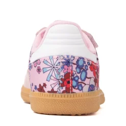 adidas x Liberty London Samba OG Comfort Closure Elastic Lace Athletic Shoe - Little Kid - Clear Pink / Cloud White / Gum