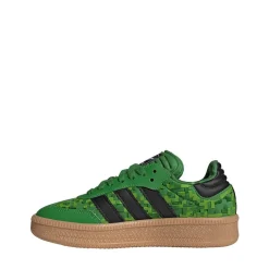 adidas x Minecraft Samba XLG Athletic Shoe - Big Kid - Green / Core Black / Cloud White
