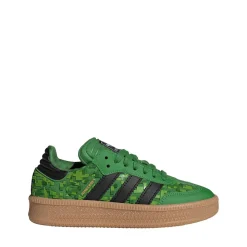 adidas x Minecraft Samba XLG Athletic Shoe - Big Kid - Green / Core Black / Cloud White