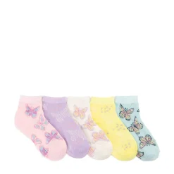 Butterfly Quarter Socks 5 Packs - Little Kid - Multicolor