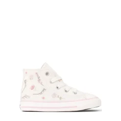 Converse Chuck Taylor All Star Boho Floral High-Top Sneaker - Baby / Toddler - Vintage White / Summit Pink