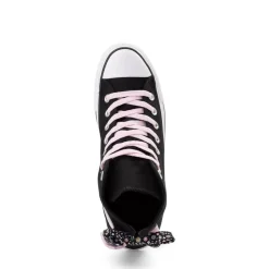 Converse Chuck Taylor All Star Bow High-Top Sneaker - Black / New Found Bloom