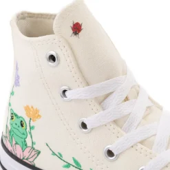 Converse Chuck Taylor All Star Frog Garden High-Top Sneaker - Little Kid - Egret