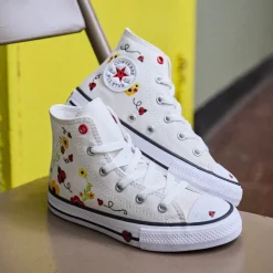 Converse Chuck Taylor All Star Ladybugs High-Top Sneaker - Big Kid - Natural