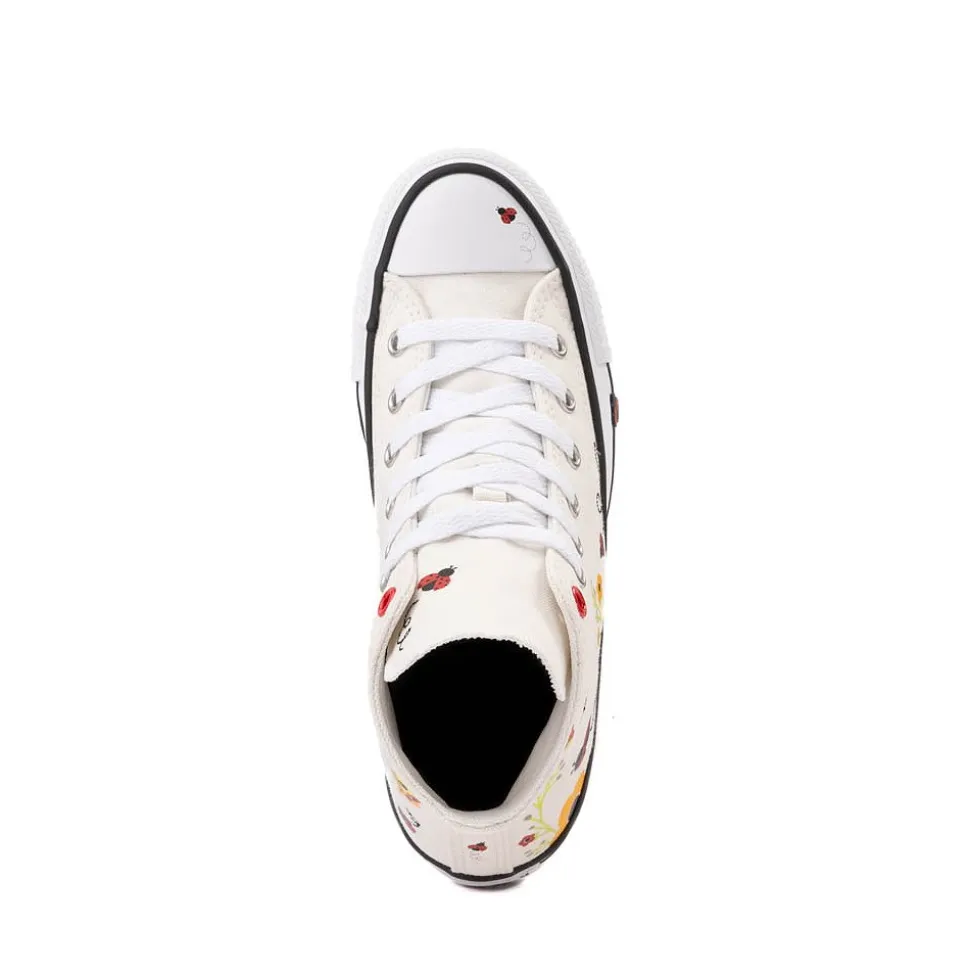 Converse Chuck Taylor All Star Ladybugs High-Top Sneaker - Big Kid - Natural