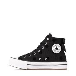 Converse Chuck Taylor All Star Lift Bows High-Top Sneaker - Big Kid - Black
