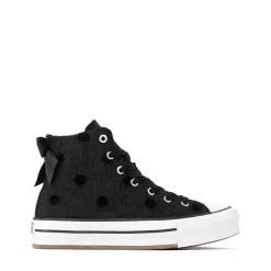 Converse Chuck Taylor All Star Lift Bows High-Top Sneaker - Big Kid - Black
