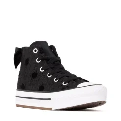 Converse Chuck Taylor All Star Lift Bows High-Top Sneaker - Little Kid - Black